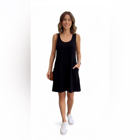 Zara Dresses & Skirts - Zara Black Mini Dress with Pockets
